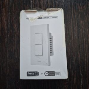 Aqara Light Switch H2 US Matter Thread 2 Button 1 Channel Open Box